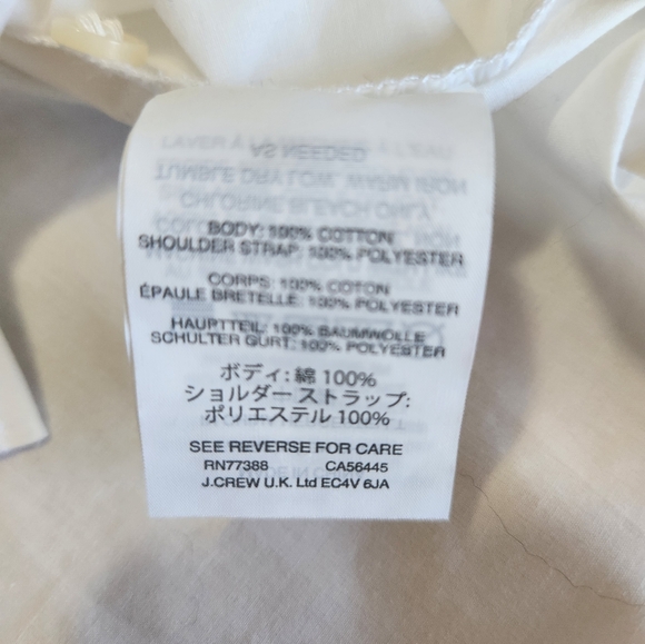 J Crew 100% cotton off the shoulder shirt - Picture 5 of 6
